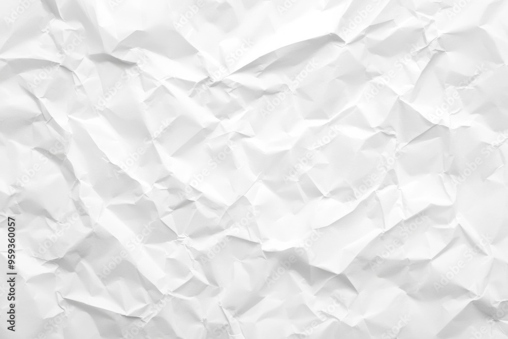White Crumpled Paper Texture Background, High-Resolution, Flat Lay, Top View White Crumpled Paper Texture Background, High-Resolution, Flat Lay, Top View