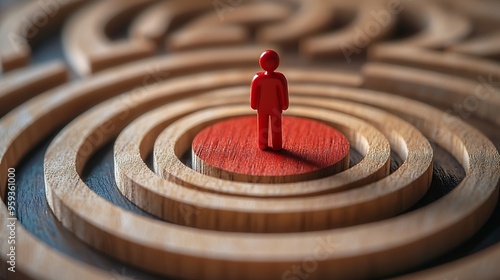 Target customer buyer persona customer behavior personalization marketing customer centric recruitment human resource management personal development concept Marketing plan and strateg : Generative AI