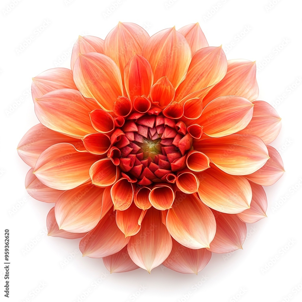 dahlia isolated on white background dahlia isolated on white background