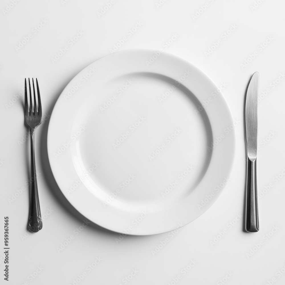 Empty Plate Setting. Empty Plate Setting.