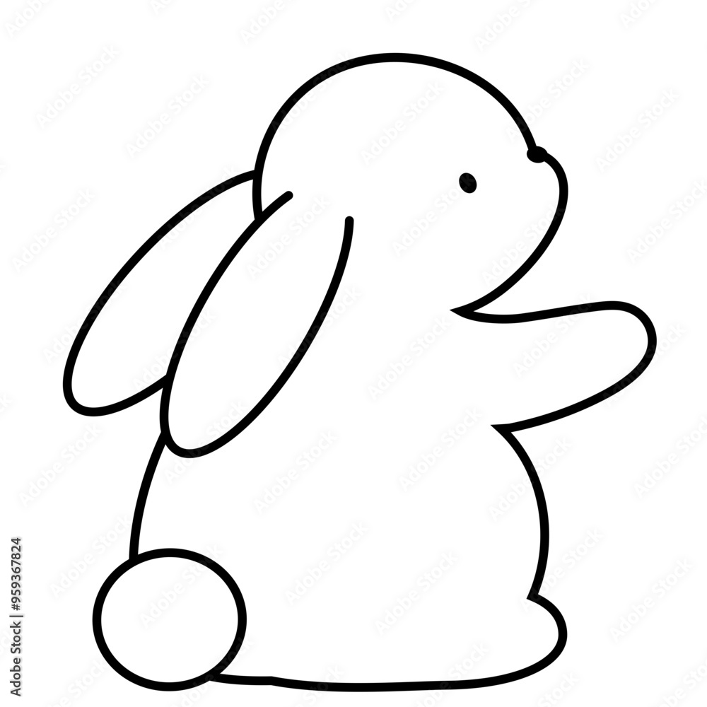 Obraz premium 달토끼일러스트