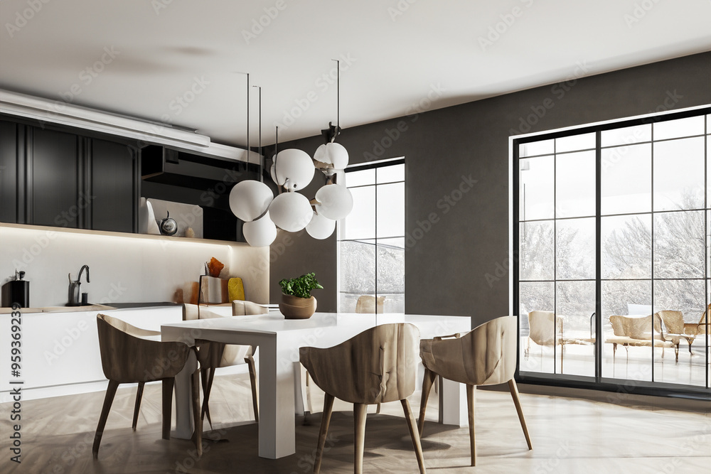 Obraz premium Contemporary Diningroom Interior