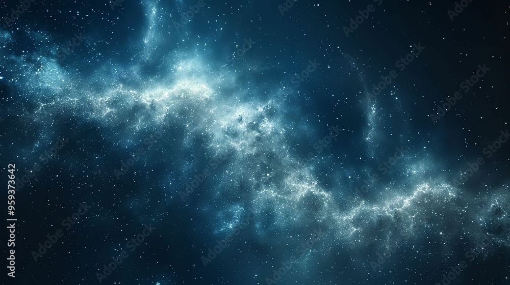A Deep Space Nebula With Stars and Dust A Deep Space Nebula With Stars and Dust