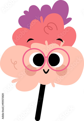 Cute Cotton Candy Illustration