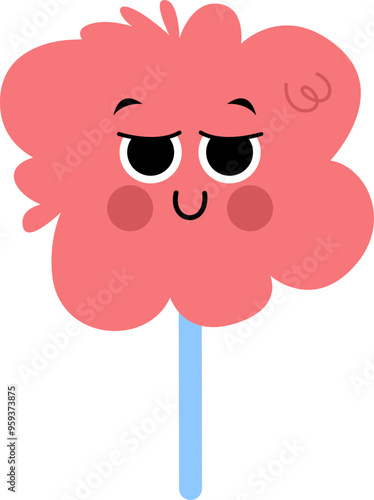 Cute Cotton Candy Illustration