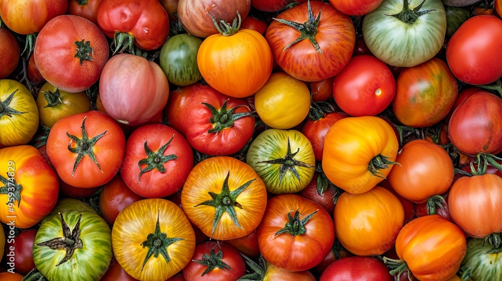Salsa explosion offering a colorful array of tomatoes Salsa explosion offering a colorful array of tomatoes