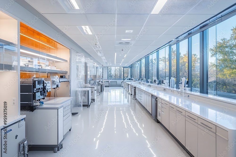 Fototapeta premium State-of-the-Art Medical Research Laboratory Dedicated to Advancing Treatments and Solutions for Underserved Populations