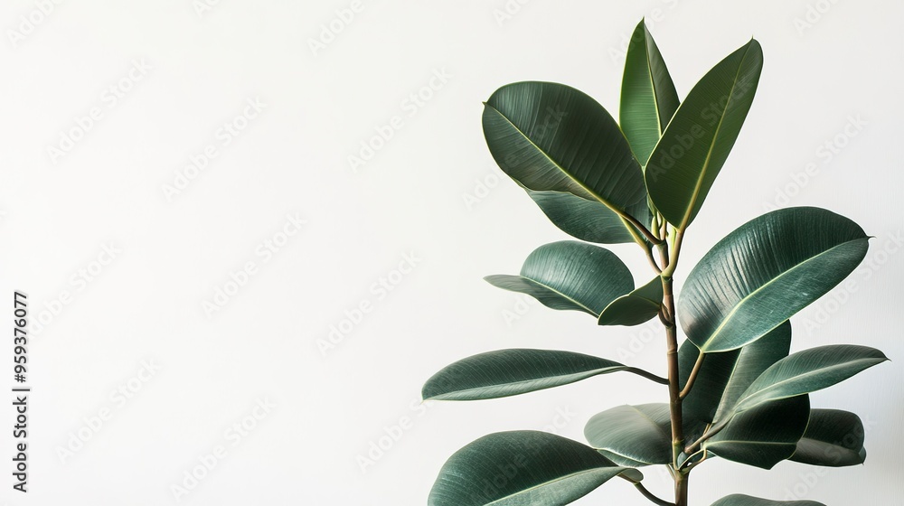 large house rubber plant on a white background large house rubber plant on a white background