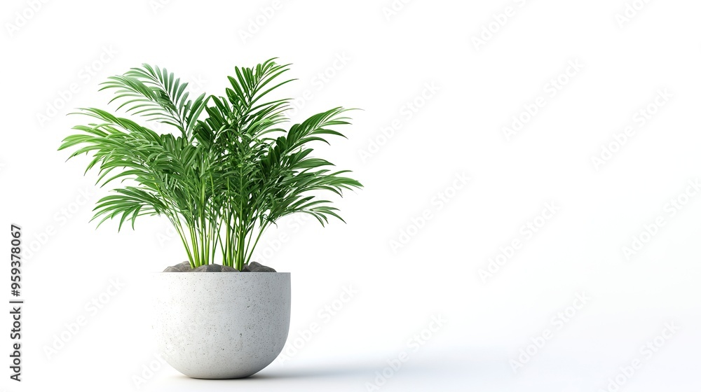 Modern indoor plant isolate on white background Modern indoor plant isolate on white background