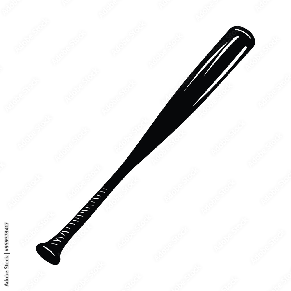 Baseball Bat silhouette vector Baseball Bat silhouette vector