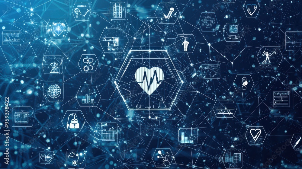 Healthcare Network Digital Heartbeat Medical Technology Connected Health Digital Health Virtual Healthcare Telemedicine Electronic Health Recor Healthcare Network Digital Heartbeat Medical Technology Connected Health Digital Health Virtual Healthcare Telemedicine Electronic Health Recor