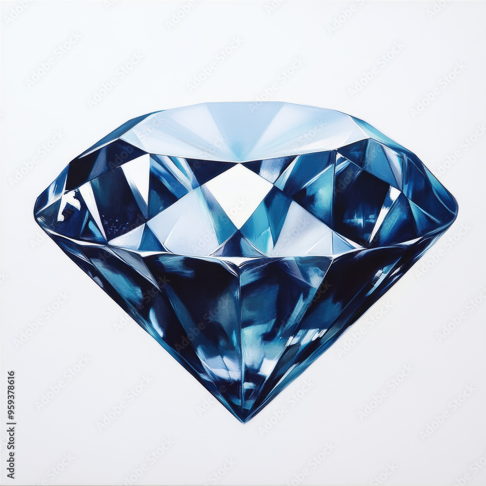 Blue Diamond Gem. Blue Diamond Gem.