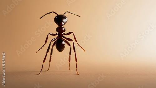 Wallpaper Mural Red ant, Myrmica molesta, close up. Torontodigital.ca