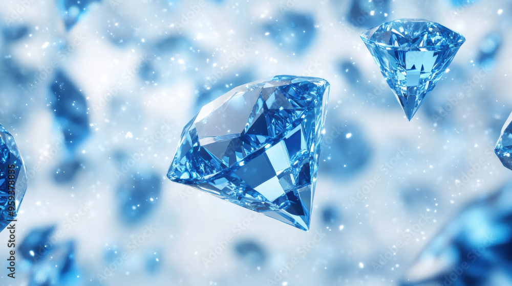 Blue Diamonds Sparkle. Blue Diamonds Sparkle.