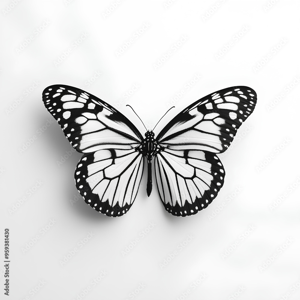 Fototapeta premium butterfly on white background