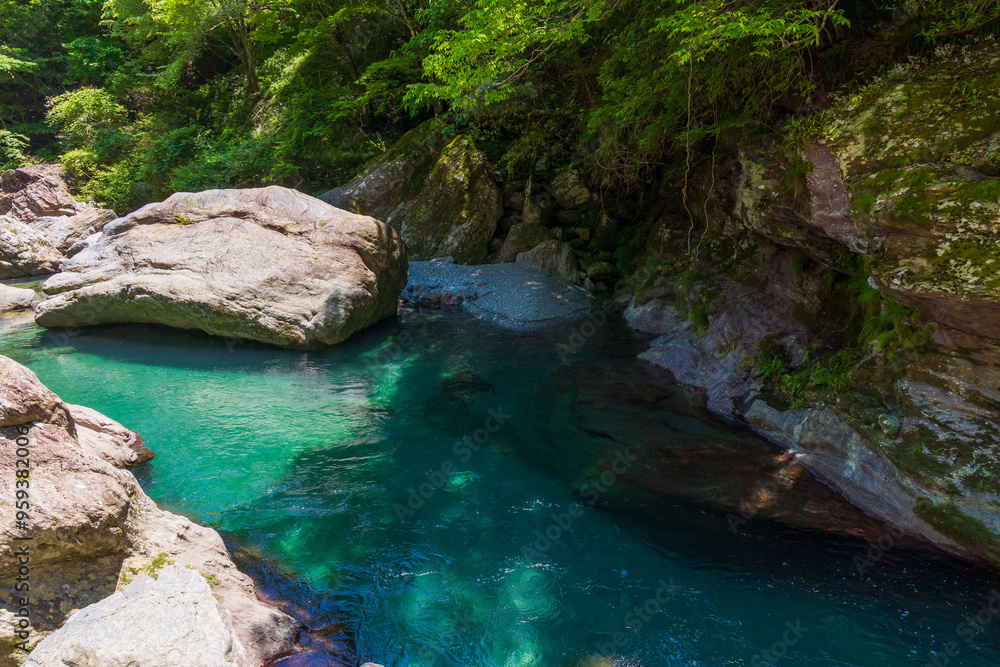 日本の風景・夏 高知 中津渓谷(仁淀ブルー) 日本の風景・夏 高知 中津渓谷(仁淀ブルー)