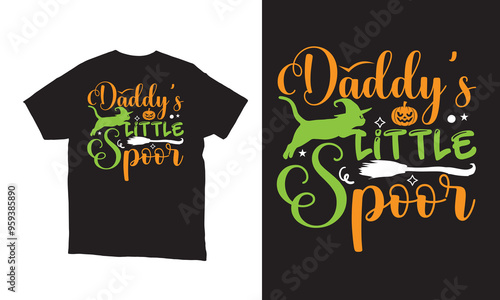 Daddy's little Spoor vector svg t-shirt design. 