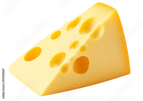 Wallpaper Mural Piece of delicious cheese cut out, garlic on transparent png, white background isolated Torontodigital.ca
