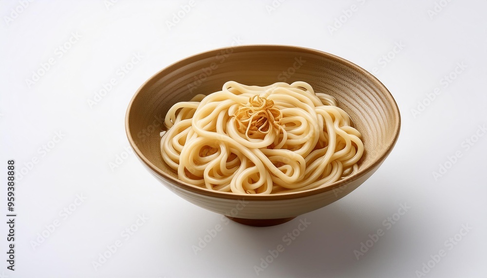 Udon with white background isolated Udon with white background isolated