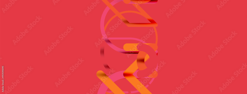 Abstract background. Circles and colorful round shape lines. Linear geometric minimal design Abstract background. Circles and colorful round shape lines. Linear geometric minimal design