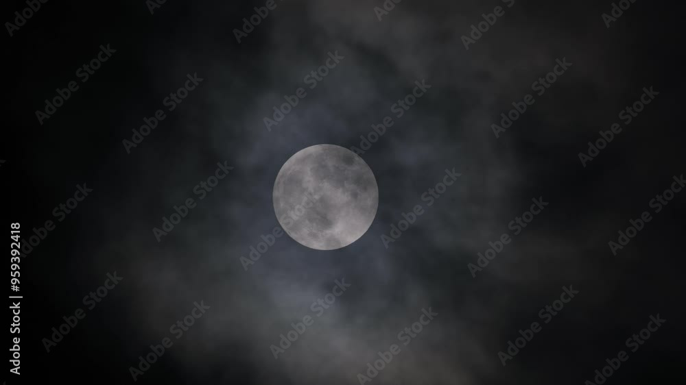 The moon in the dark night sky is one of the symbols of Halloween. The moon in the dark night sky is one of the symbols of Halloween.