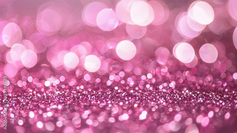 Abstract Pink Glitter Background with Bokeh Lights Abstract Pink Glitter Background with Bokeh Lights