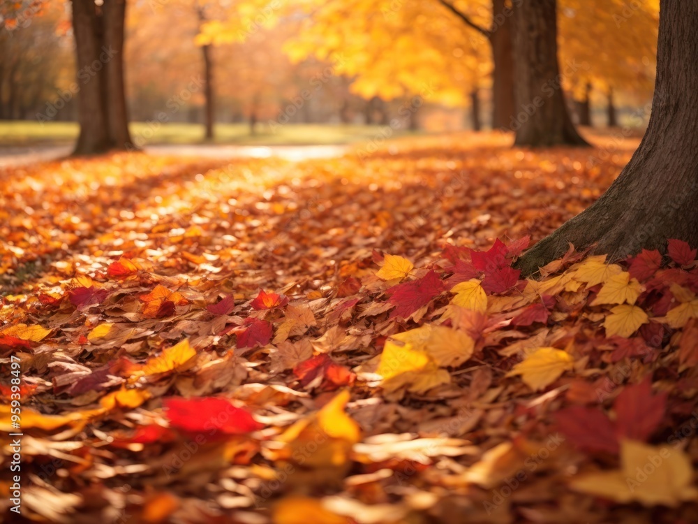 Autumn park Background in the Fall season Autumn park Background in the Fall season
