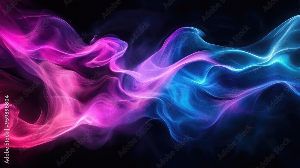 Abstract background with soft colorful flowing waves Abstract background with soft colorful flowing waves