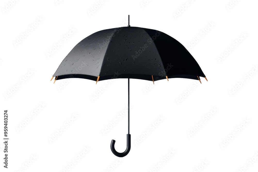 Black Umbrella with Raindrops Black Umbrella with Raindrops