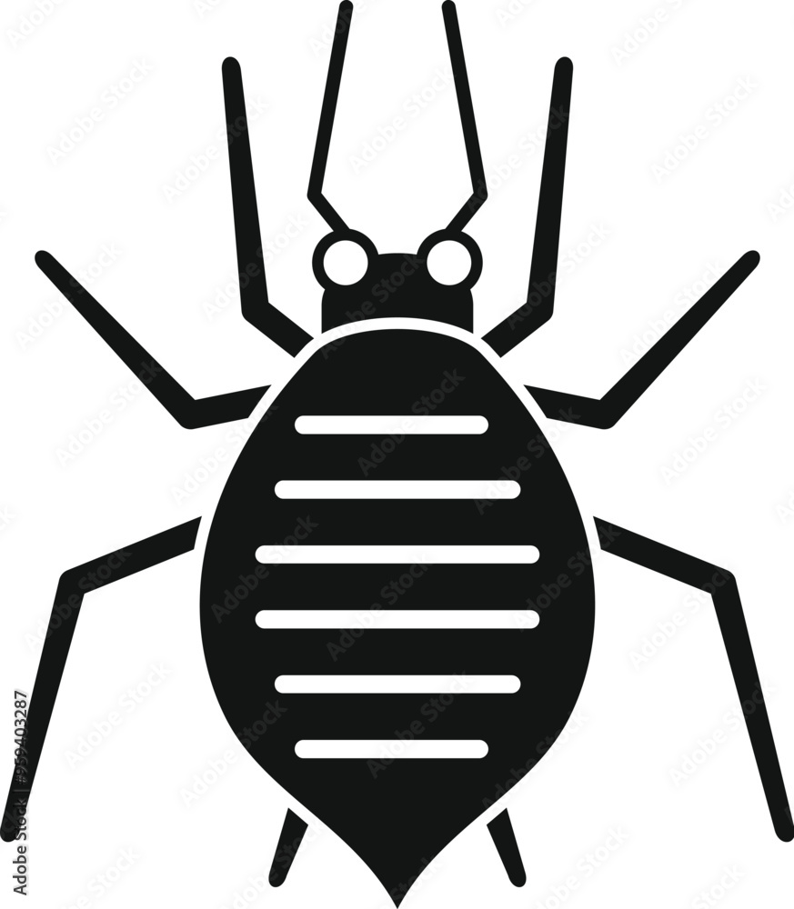 Simple insect icon showing a bedbug, great for entomological or pest control businesses Simple insect icon showing a bedbug, great for entomological or pest control businesses