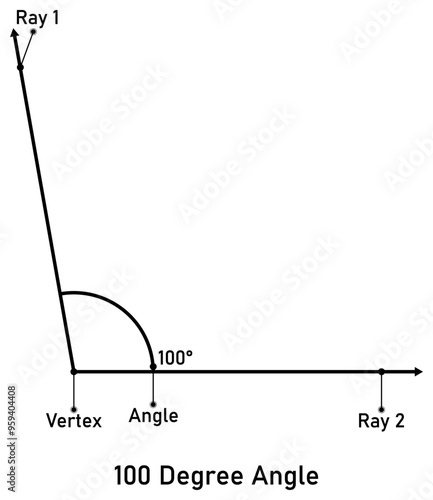 100 degree angle with callout titles