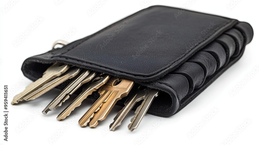 Leather Key Holder with Multiple Keys Leather Key Holder with Multiple Keys
