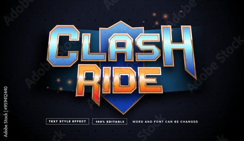 Game Clash Ride Text Style Effect Editable