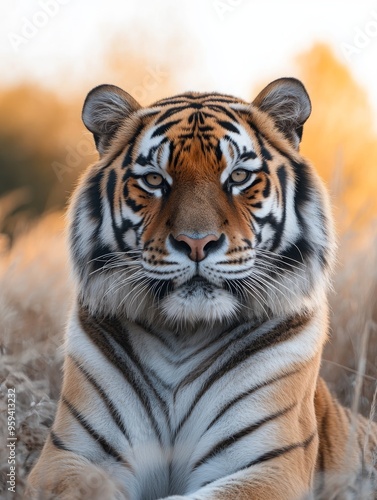 Endangered Siberian Tiger – Wild Animal Species Captured in Natural Habitat Photography