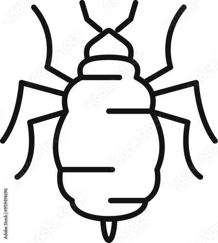 This icon of a mite is ideal for topics like bugs, parasites, diseases, etc
