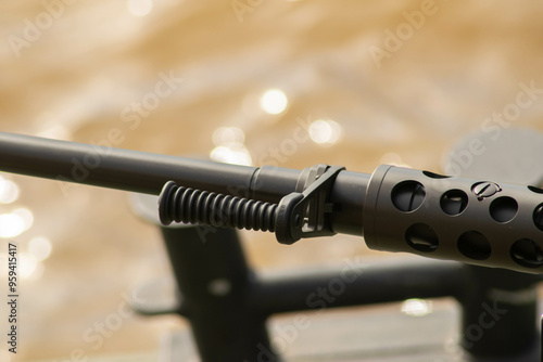 Bild auf Leinwand army gunship guns navy machine Gun