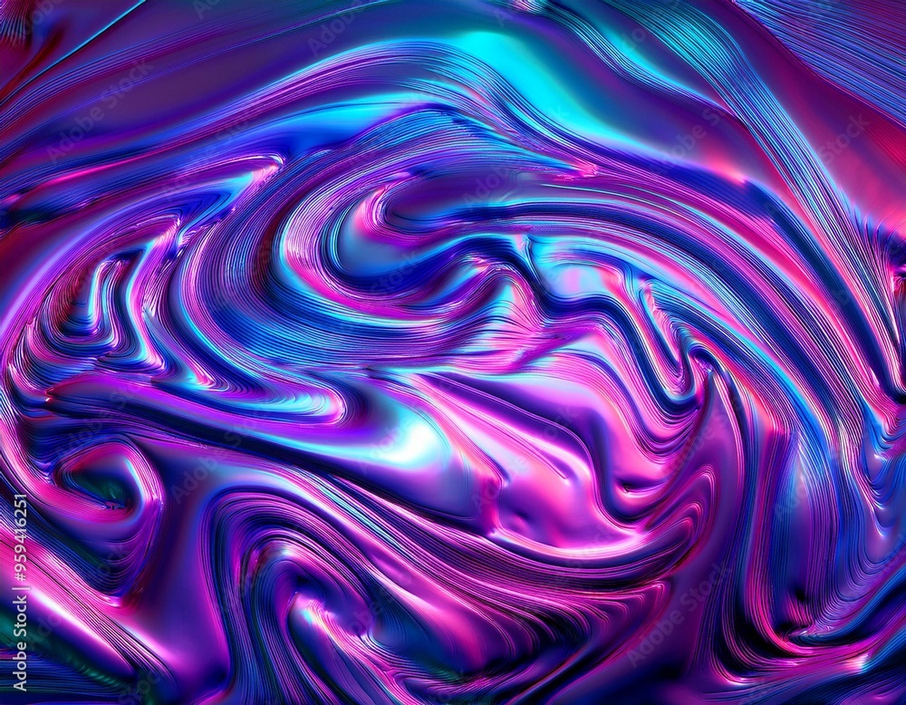 abstract background, Ethereal Waves: Abstract Liquid Holography abstract background, Ethereal Waves: Abstract Liquid Holography