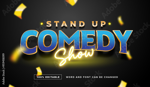Stand up Comedy Show text effect