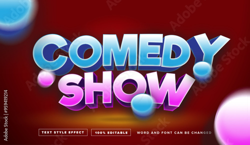 Comedy Show Text Style Effect Editable