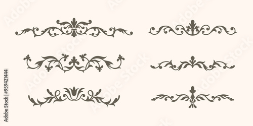 A set of text separators