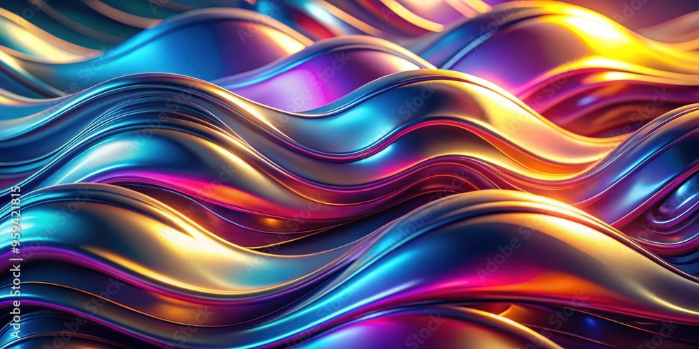 Y2K liquid metal retro wave background with color dispersion effect, retro, futuristic, nostalgic Y2K liquid metal retro wave background with color dispersion effect, retro, futuristic, nostalgic
