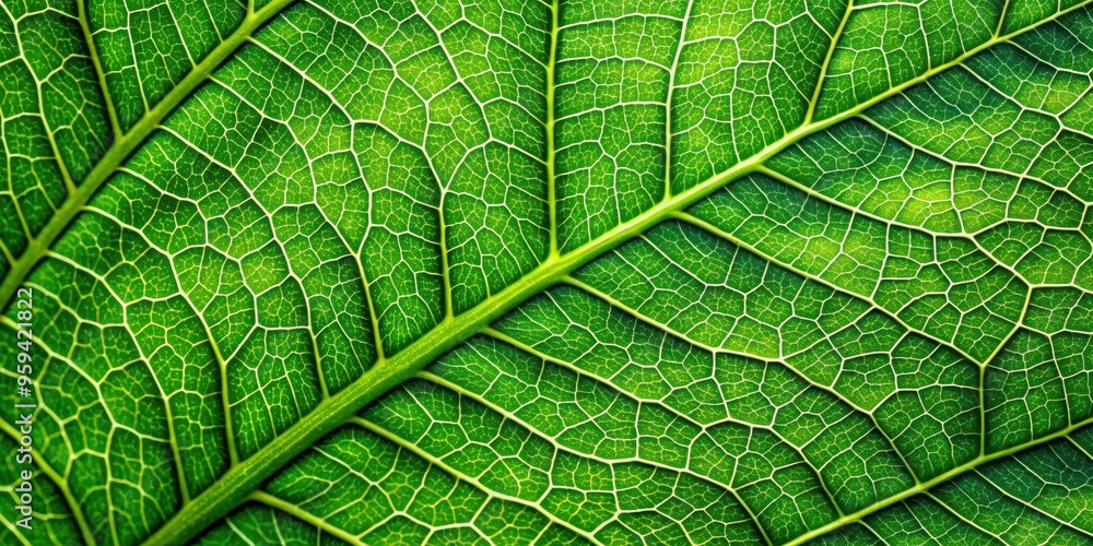 Fototapeta premium Green leaf veins textures for a unique and abstract background wallpaper , macro, nature, close-up, organic, plant, botany