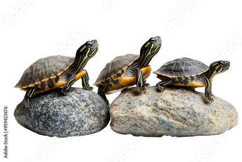 turtle isolated on white background on plain background, PNG file photo