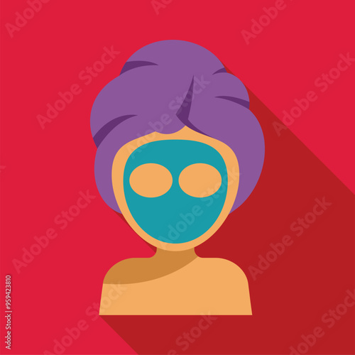 Woman is enjoying a moment of self care with a refreshing cosmetic facial mask