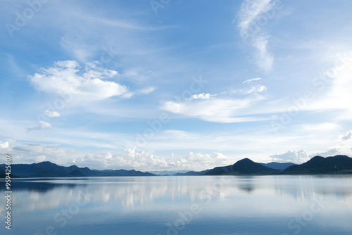 Wallpaper Mural Sky, mountains, rivers before the golden hour Torontodigital.ca