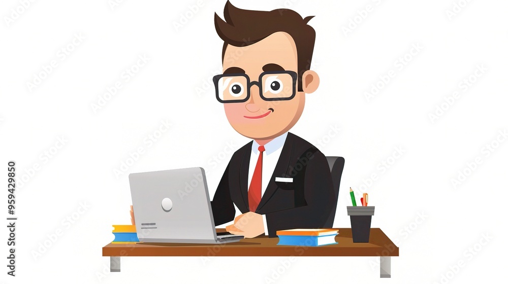 Stunning Office Cartoon Character: A Fun and Lively Workplace Visual. Showcasing Creativity and Energy. Stunning Office Cartoon Character: A Fun and Lively Workplace Visual. Showcasing Creativity and Energy.