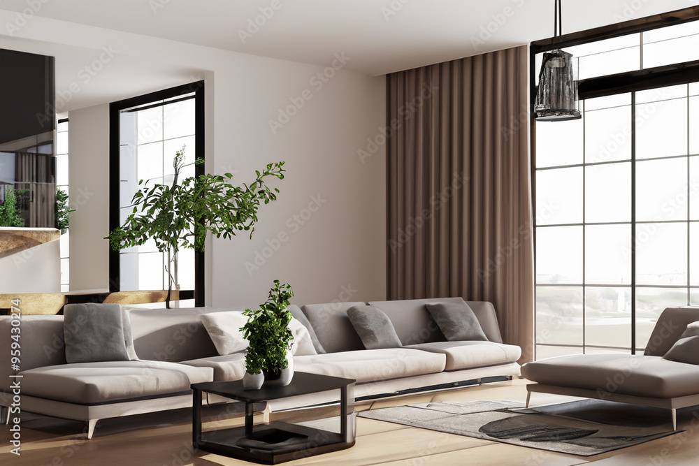 Fototapeta premium contemporary Livingroom interior