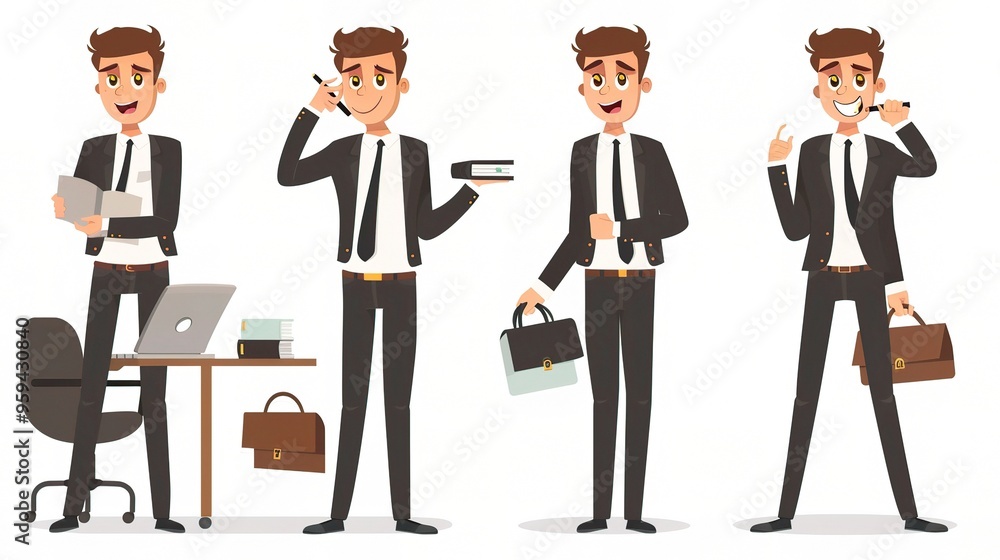 Stunning Office Cartoon Character: A Fun and Lively Workplace Visual. Showcasing Creativity and Energy. Stunning Office Cartoon Character: A Fun and Lively Workplace Visual. Showcasing Creativity and Energy.