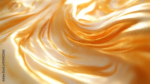 Mesmerizing Caramel Swirl Indulges the Senses with Luxurious Texture and Golden Hues