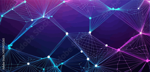 Abstract Geometric Networks: A Visual Symphony of Lines and Points